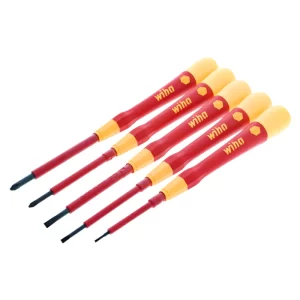Set de 5 Destornilladores Wiha PicoFinish Aislados de Precisión